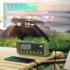 Emergency Radio, Solar Hand Crank Weather Radio Battery Portable AM/FM/Shortwave/NOAA Radio with Time Display,Flashlight, Reading Lamp, Phone Charger,SOS Alert,Headphone Jack for Home Emergency view 3