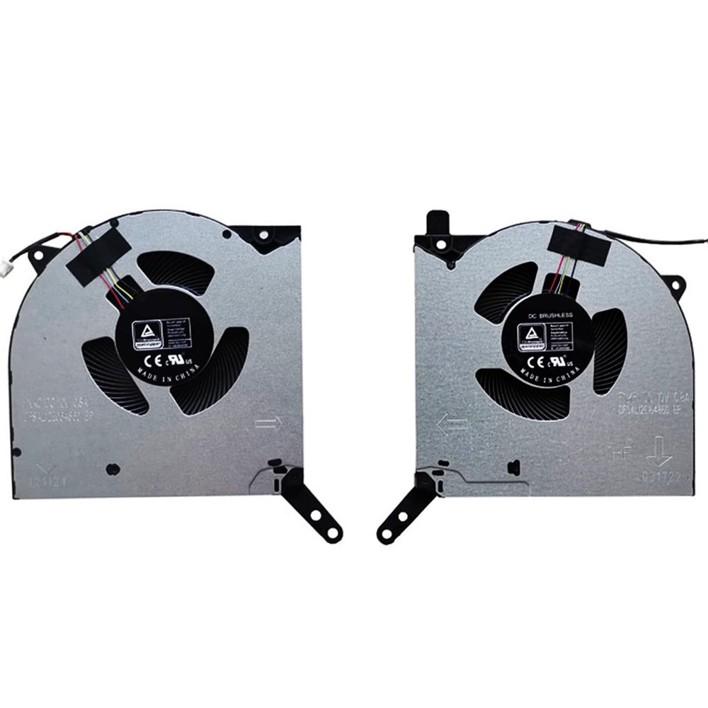 10V Version CPU + GPU Cooling Fans Suitable for Lenovo Legion 16" R9000P Y9000P 2021 2021H Gaming Series Laptop Cooler Fan DFSAL12E064860 FNKD + DFSAL12E164860 FNKF 10V 0.8A 4 PIN (2PCS)