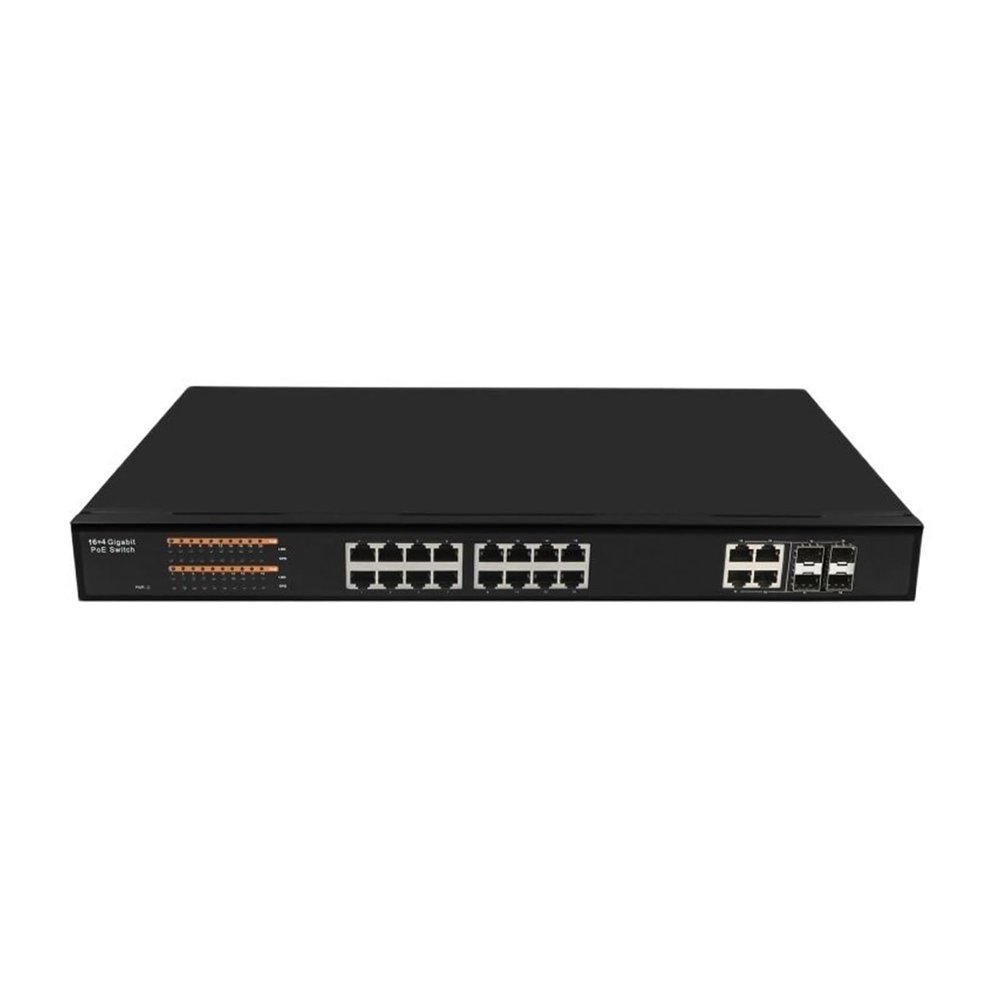 BAISULI Business Ethernet switches Managed 16-Port 10/100/1000T + 4-Port 100/1000 SFP/TP Combo Ethernet Switch IEEE 802.3af/at PoE Optional(Non-PoE)