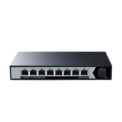 BAISULI Business Ethernet switches 2.5GbE Ethernet Switch 8 Port 2.5GBASE-T 2500Mbps Network Switch 10G Uplink SFP Play Unmanaged Fanless