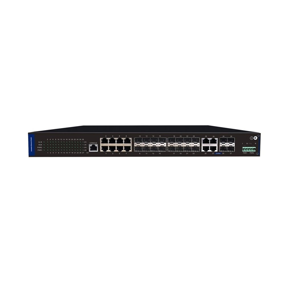 BAISULI Business Ethernet switches Network Managed Industrial 16-Port 100/1000BASE-X SFP + 4-Port TP/SFP Combo + 8-Port 10/100/1000BASE-T Ethernet Switch