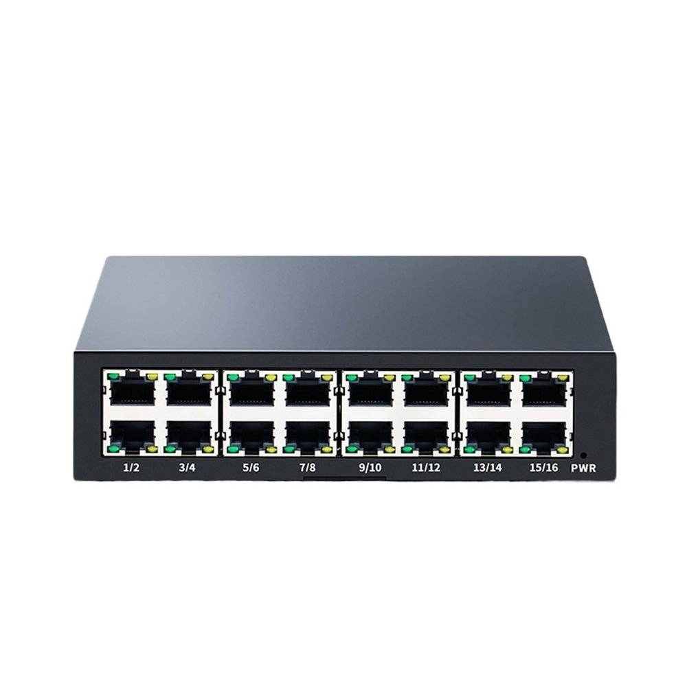 BAISULI Business Ethernet switches 16 Port Ethernet Switch 100Mbps Network Fast Switcher Unmanaged