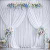 10ft15ft Wrinkle Free White Backdrop Curtain for Wedding Parties, 2 Panels 15 ft Long White Curtains Photo Backdrop Drapes Back Drop Cloth for Birthday Photography Background view 3
