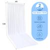 10ft15ft Wrinkle Free White Backdrop Curtain for Wedding Parties, 2 Panels 15 ft Long White Curtains Photo Backdrop Drapes Back Drop Cloth for Birthday Photography Background view 4