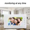 2 Units Wired Video Intercom System, 7 Inch Monitor Wired Video Doorbell Door Phone Kits, Night Vision Wide Angle Waterproof, 2 Way Talk Intercom for Villa Home Office Apartment view 3