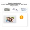 2 Units Wired Video Intercom System, 7 Inch Monitor Wired Video Doorbell Door Phone Kits, Night Vision Wide Angle Waterproof, 2 Way Talk Intercom for Villa Home Office Apartment view 4