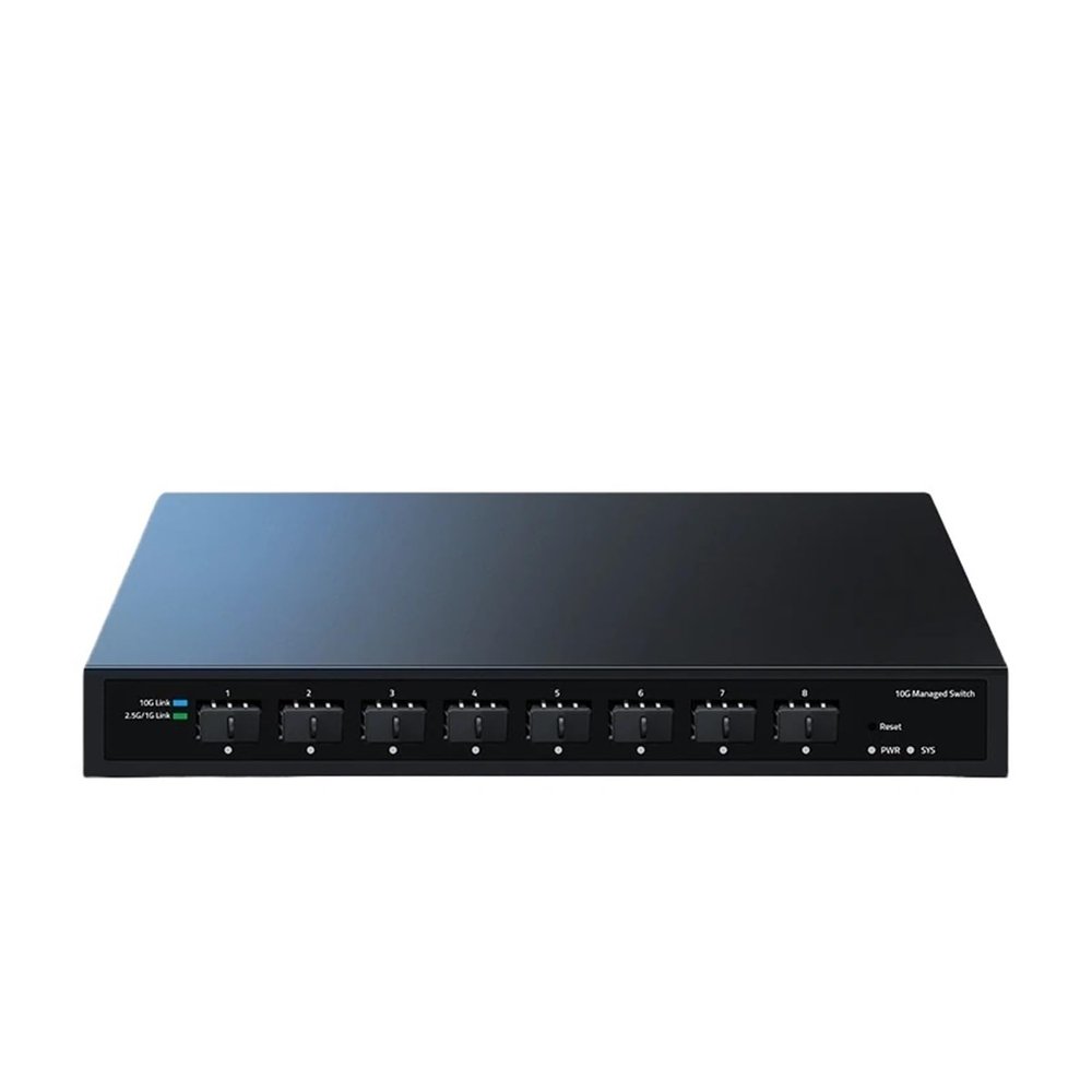 BAISULI Business Ethernet switches 10Gb Web Managed SFP+ Ethernet Switch 8 Port 10000Mbps Optical SFP(U+S Adapter)