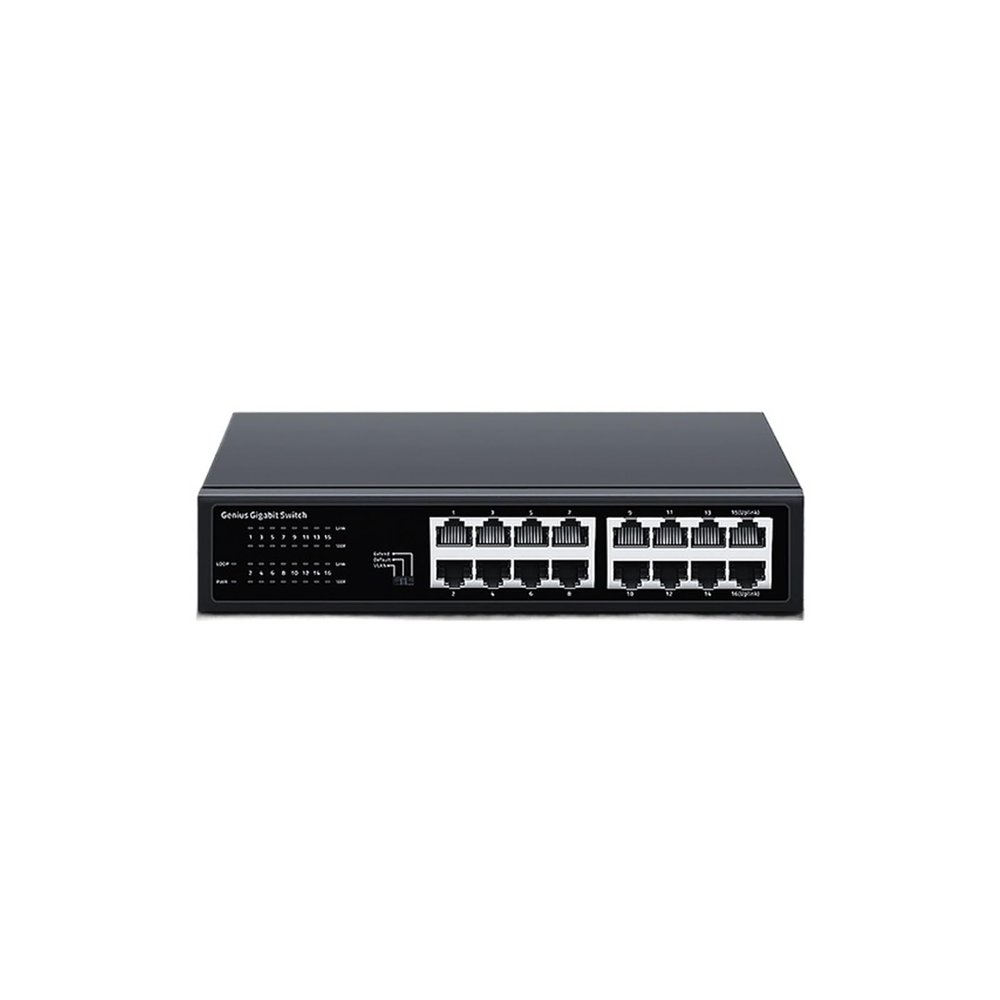 BAISULI Business Ethernet switches 16/24 Port Gigabit Ethernet Switch 1000Mbps Network Fast Switcher Hub Internet Splitter(ZX-SWG10160D-M)