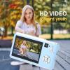 Digital Camera, 1080P 36MP Autofocus Vlogging Camera with Dual Lens, 3 inch Srceen, 18X Digital Zoom Compact Point and Shoot Cameras, Ideal for Kid Teen Beginner (Blue) view 2