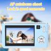 Digital Camera, 1080P 36MP Autofocus Vlogging Camera with Dual Lens, 3 inch Srceen, 18X Digital Zoom Compact Point and Shoot Cameras, Ideal for Kid Teen Beginner (Blue) view 3