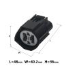 1 Set 4 Pin Waterprof Wire Connector 7282-8497-90 Fan Socket Female Male P1ug 7283-8497-90 DJ7049Y-1.5 9.5-11/21(Female) view 2