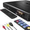 DVD Players for TV with HDMI, DVD Players That Play All Regions, Simple DVD Player for Elderly, CD Player for Home Stereo System, Included HDMI and RCA Cable, with Big Buttons Remote Control view 1