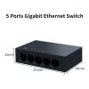 BAISULI Business Ethernet switches 5 Port 1000Mbps Ethernet Switch Gigabit 1000Base-T Network Fast Switcher view 2