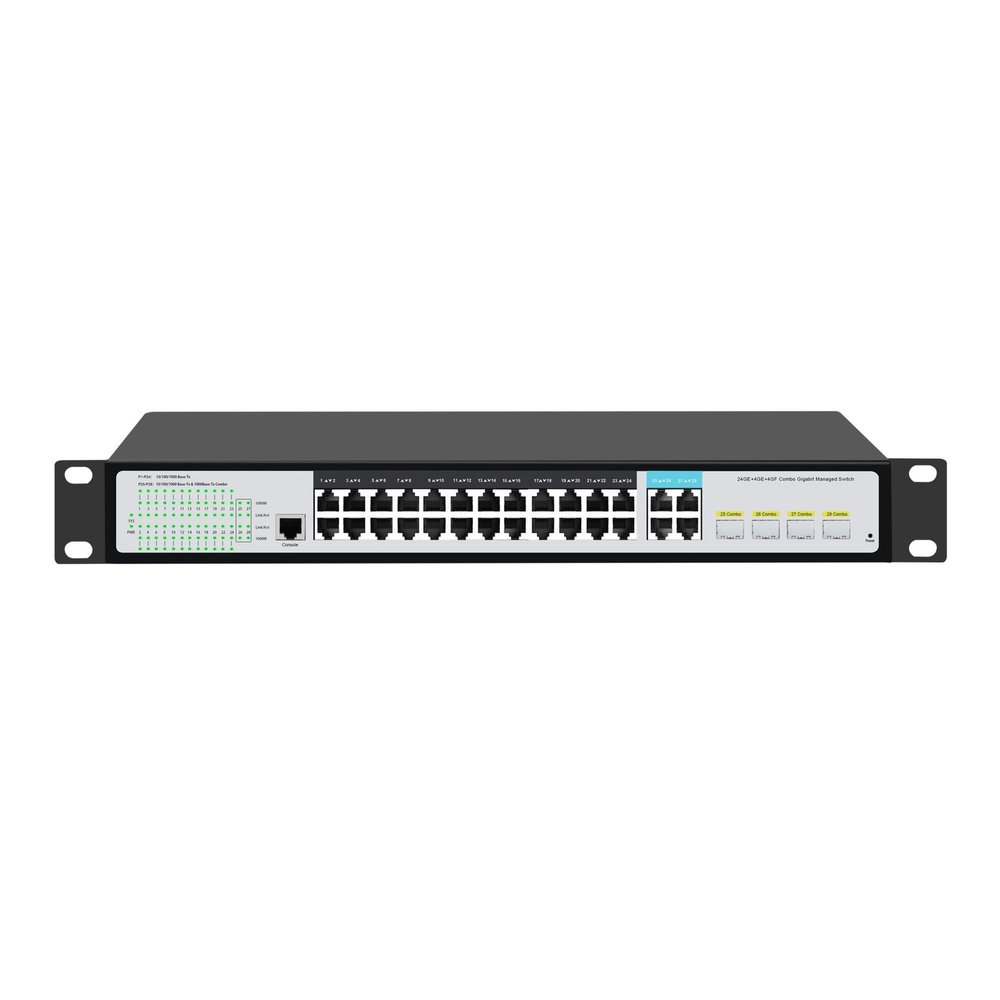 BAISULI Business Ethernet switches L2+ 24/48-Port 10/100/1000T + 4-Port 100/1000X SFP Managed Switch,802.3at PoE Optional(24RJ45 4SFP PoE)