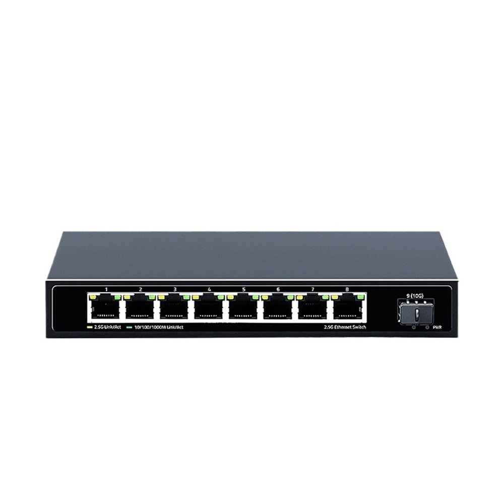 BAISULI Business Ethernet switches 8 Port 2.5G Ethernet Switch 2.5GBASE-T Network Switcher 10Gigabit