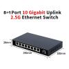 BAISULI Business Ethernet switches 8 Port 2.5G Ethernet Switch 2.5GBASE-T Network Switcher 10Gigabit view 2