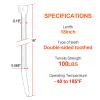 18 Inch Zip Ties Double Sided Toothed (500 Pack),100 LBS Tensile Strength Heavy Duty Cable Wire Ties With Self-Locking Adjustable More Durable Nylon Tie Wraps for Indoor Outdoor view 2