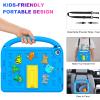 AGROMI Kids Case for iPad 9th/8th/7th Generation 10.2 Inch 2021/2020/2019, with Built-in Anti-Slip Handle/Foldable Stand/Shoulder Strap, Shockproof Protective Kids iPad 9th/8th/7th Gen Case 10.2 Inch view 4