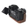 BMAOLLONGB Z6 III Case, Handmade PU Smooth Leather Half Camera Case Bag Cover Bottom Opening Version for Nikon Z6 III Z6III With Hand Strap (Coffee) view 4