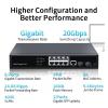 BAISULI Business Ethernet switches 10 Port Managed Gigabit Ethernet Switch 1000Mbps L2 Management Network Switcher view 3