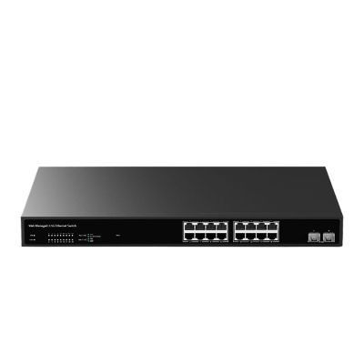 BAISULI Business Ethernet switches 16 Port 2.5GbE Web Managed Switch with 2 Port 10G SFP+ Slot Uplink Easy Managed Hub Internet Splitter(E+U Adapter)