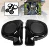 XMMT Vivid Black 6.5" Speakers Glove Box w/Black Speaker Grills Cover Fit for Harley Touring Lower Vented Fairing Street Glide Electra Glide Ultra-Classic 2014-2023 view 4