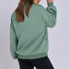 FMCHICO pink sweatshirt Women's Oversized Full Zip Up Sweatshirts Jacket 2024 Fall Fleece Long Sleeve Hoodies Outfit view 2
