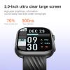 AWEI Mens Fitness Watch (Answer/Make Call), Zinc Alloy Exterior 2.0 inch Smartwatch Fitness Activity Tracker, Multi-Sport Modes IP67 Waterproof, Fitness Watch Compatible with Android iOS view 4
