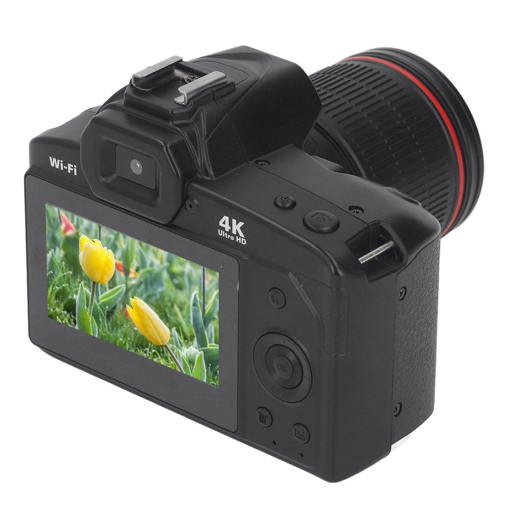 Zopsc 3in 64MP HD Photo Digital Camcorder, 16x Digital Zoom Camera Night Vision Dual Camera with Memory Card (128G)