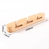 Black Walnut Solid Wood Desktop Solid Wire Data Cable Finishing Fixed Headphone Cable Clamp Line Storage Cable Manager Hub, USB Cable Bracket for Wall, Car, Office, Bedside Table (Beige, Large) view 2