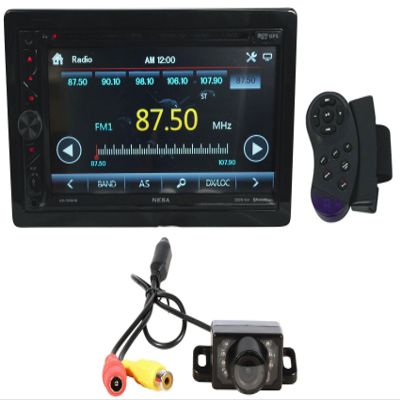 Audiosavings Bundle: (1) NESA NS-705NHB 7" Car Monitor 2-Din DVD Player w/Bluetooth/GPS/Android PhoneLink Bundle with (1) Rockville RBC1 Rear View Backup Car Camera, Easy Mount (2 Items)