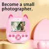 Andoer 1080P Kids Instant Print Camera Digital Camera for Kids Digital Video Camera Dual Lens 2.4 Inch IPS Screen with 32GB TF Card USB Card Reader Thermal Printing Paper Gift for Children Boys Girls view 4