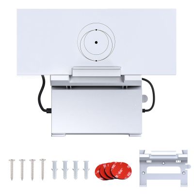 Wall Mounting Kit for Gen 3 Router - AYAMAYA 2 in 1 Gen 3 Router Mount & V3 Power Supply Brackets Holder, Star Link Internet Kit Satellite Space Saving Wall Holder Mounting (White)