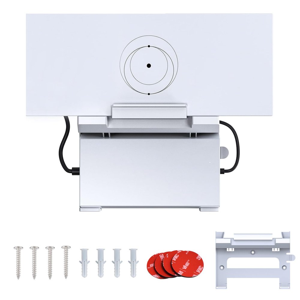 Wall Mounting Kit for Gen 3 Router - AYAMAYA 2 in 1 Gen 3 Router Mount & V3 Power Supply Brackets Holder, Star Link Internet Kit Satellite Space Saving Wall Holder Mounting (White)