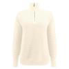 FMCHICO oversized sweatshirt for women Womens 2024 Fall Fashion Quarter Zip Sweatshirts Half Zip Casual Long Sleeve Solid Color V Neck Pullover Tops Beige view 3