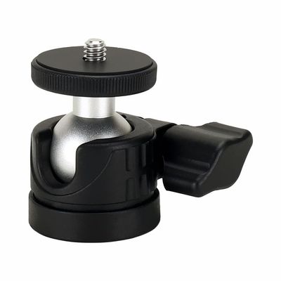 FEICHAO Mini Tripod 360 Swivel Ball Head Desktop Tripod Max. Load 2kg for DSLR Camera Cage Phone Clamp (Tripod Head,Black)