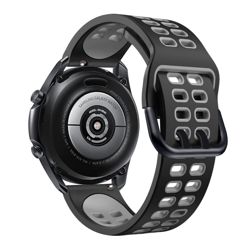 SOMKB For Garmin Venu 2 Sport Wristband For Garmin Forerunner 645 245 158 55 Vivoactive 3 4 Silicone Bracelet Strap Venu 2 Plus Band(D,Fenix Chronos)