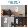 2Pack Wall Mount Holder for eero 6 Plus 6+ and eero 6 Router Mesh Wi-Fi System,Wall Mount Stand Bracket for eero 6 Plus and eero 6 tri-Band Mesh,Wall Bracket for eero 6+ Extender Router Wire Organizer view 3