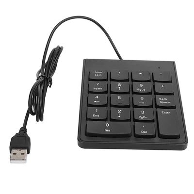 EIMSOAH Numeric Keypad,18 Key USB Number Pad Numpad,Keyboard Number Pad,USB 18 Key Number Numeric Keypad Keyboard for Laptop Notebook PC Computer (Black)
