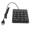 EIMSOAH Numeric Keypad,18 Key USB Number Pad Numpad,Keyboard Number Pad,USB 18 Key Number Numeric Keypad Keyboard for Laptop Notebook PC Computer (Black) view 1