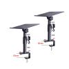 LHXEQJAM XP-07 Height Adjustable Speaker Table Stand with Tray 0-50mm with Large Clamp Base to Move Along The Base view 2