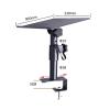 LHXEQJAM XP-07 Height Adjustable Speaker Table Stand with Tray 0-50mm with Large Clamp Base to Move Along The Base view 3