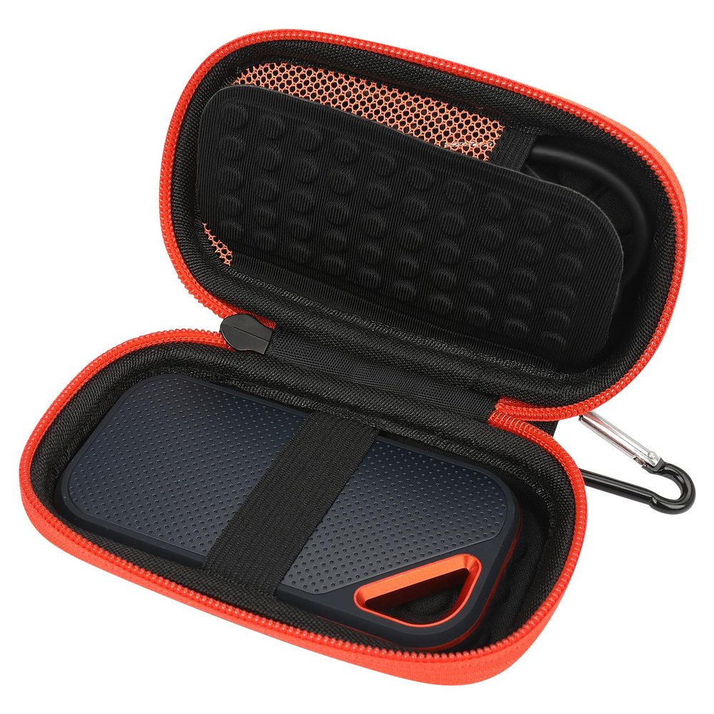 Case for SanDisk Extreme Pro/SanDisk Extreme Portable External SSD, Portable Travel Cover for Sandisk Hard Drive and Extreme (Black)