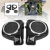 XMMT Unpainted Lower Vented Fairing 6.5" Speaker Pod Box + Chrome Mesh Speaker Grill Cover Fit for Harley Touring Street Electra Road Glide 2014-2023 view 3