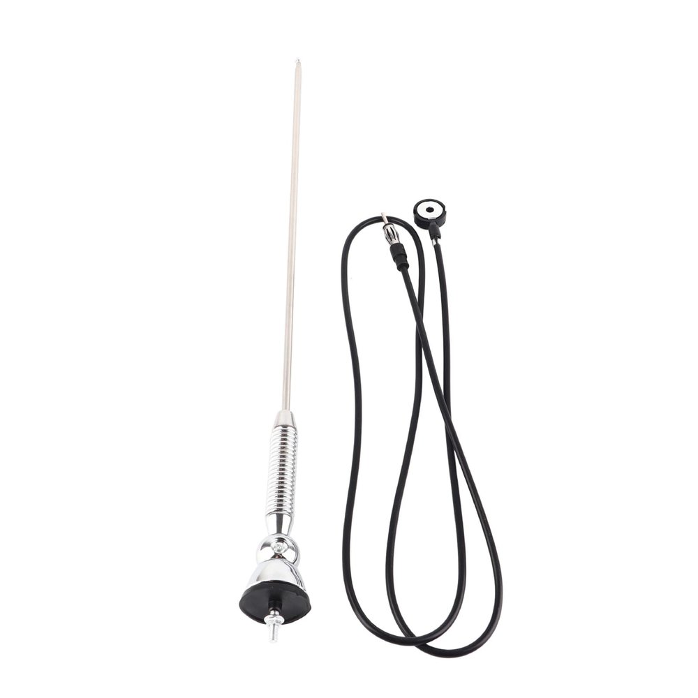 Universal Car Roof AM FM Aerial Antenna, Car Aerial Automotive Antennas, 180 Degree Swivel Base Spring Soft Rod for Truck Car