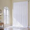 10x16ft White Backdrop Curtain for Party, 2 Panels Wrinkle Free 16 Foot Long Polyester Photo Backdrop Drapes Photography Background for Wedding Birthday Gathing view 1