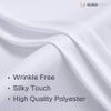10x16ft White Backdrop Curtain for Party, 2 Panels Wrinkle Free 16 Foot Long Polyester Photo Backdrop Drapes Photography Background for Wedding Birthday Gathing view 3
