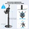 AboveTEK POS Tablet Kiosk Stand Bundle with Ultra-Sleek Portable Laptop Stand, 2-in-1 Foldable MacBook Stand for Desk & iPad Tablet Stand Holder, Fits 14"~17" MacBook view 3