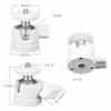FEICHAO Mini Tripod 360 Swivel Ball Head Desktop Tripod Max. Load 2kg for DSLR Camera Cage Phone Clamp (Tripod Head,White) view 2