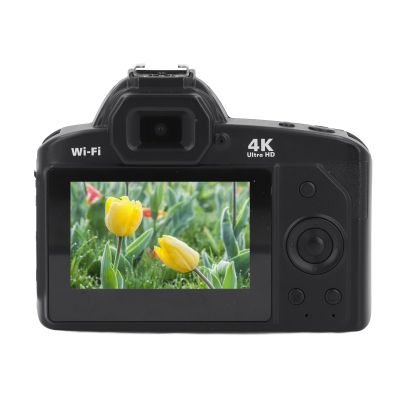 ASHATA Digital Camera with 3 Inch Screen, 4K Dual Cameras Camcorder with 16x Digital Zoom, 64MP Compact Portable Cameras Night Vision Anti Shake Function (32G)